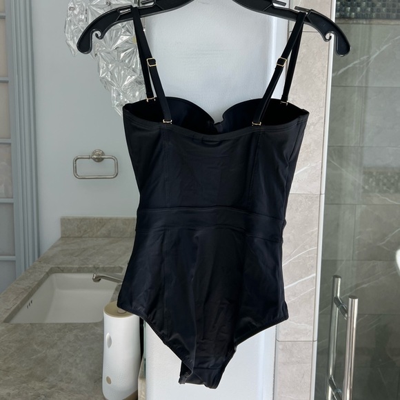 Tory Burch Lipsi Convertible One-Piece Swimsuit Black - Picture 5 of 15